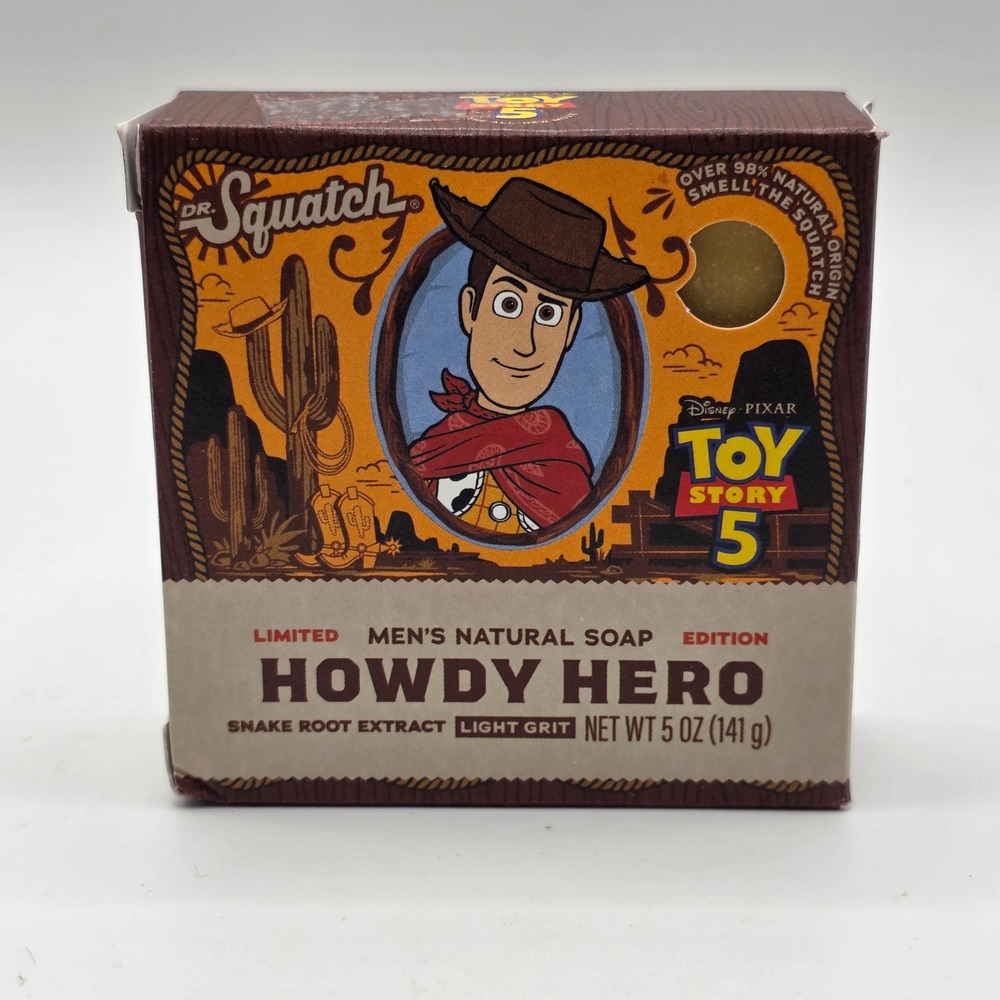 Dr Squatch Howdy Hero Toy Story 5 Limited Edition Mens Soap 5oz New Discontinued